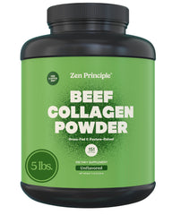 Zen Principle 5 lb grass-fed collagen powder tub