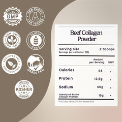 Zen Principle collagen powder being poured into a glass for mixing