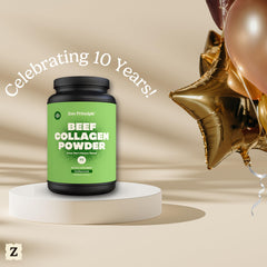 Zen Principle collagen supports healthy hair, skin, and nails