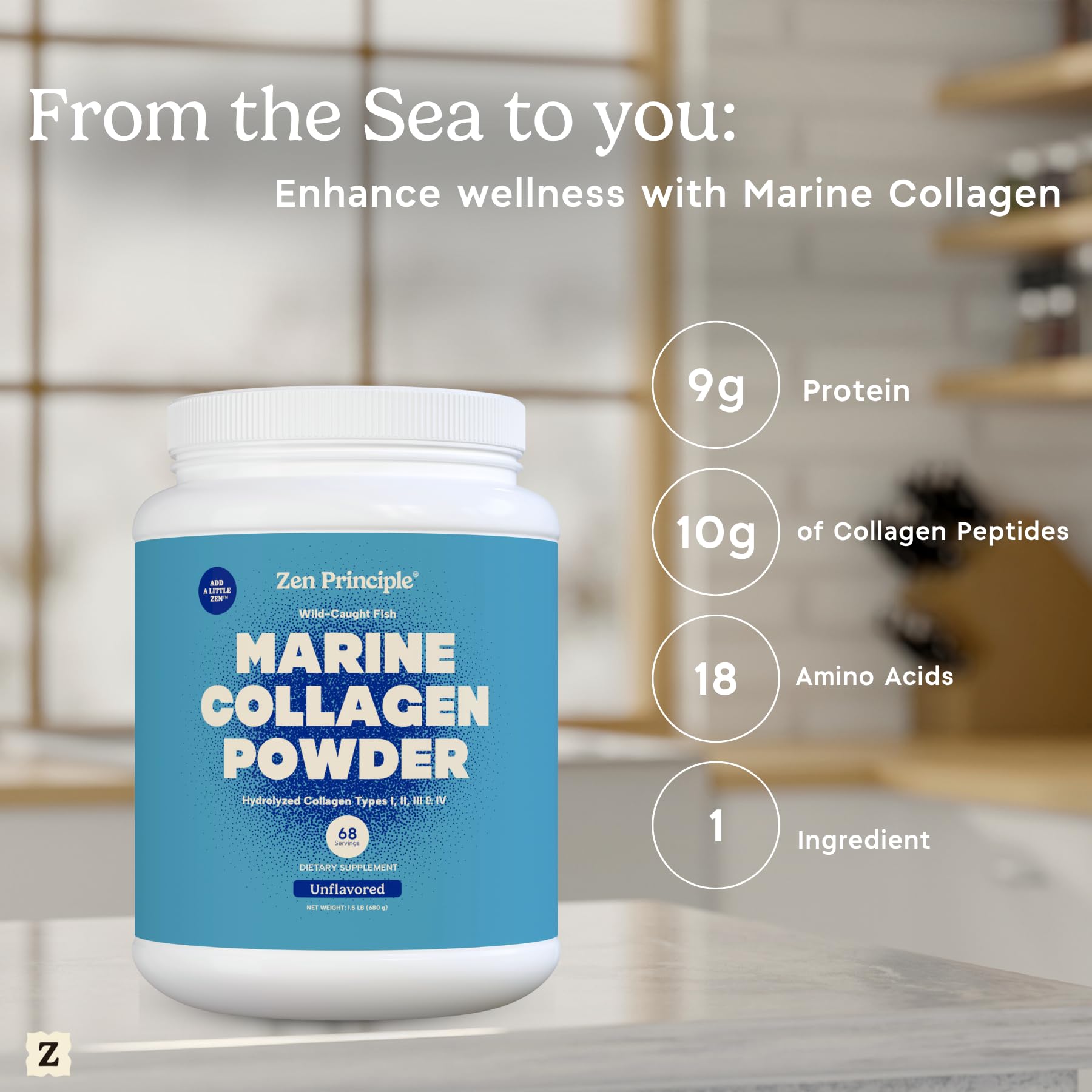 Zen Principle collagen in coffee for seamless daily integration