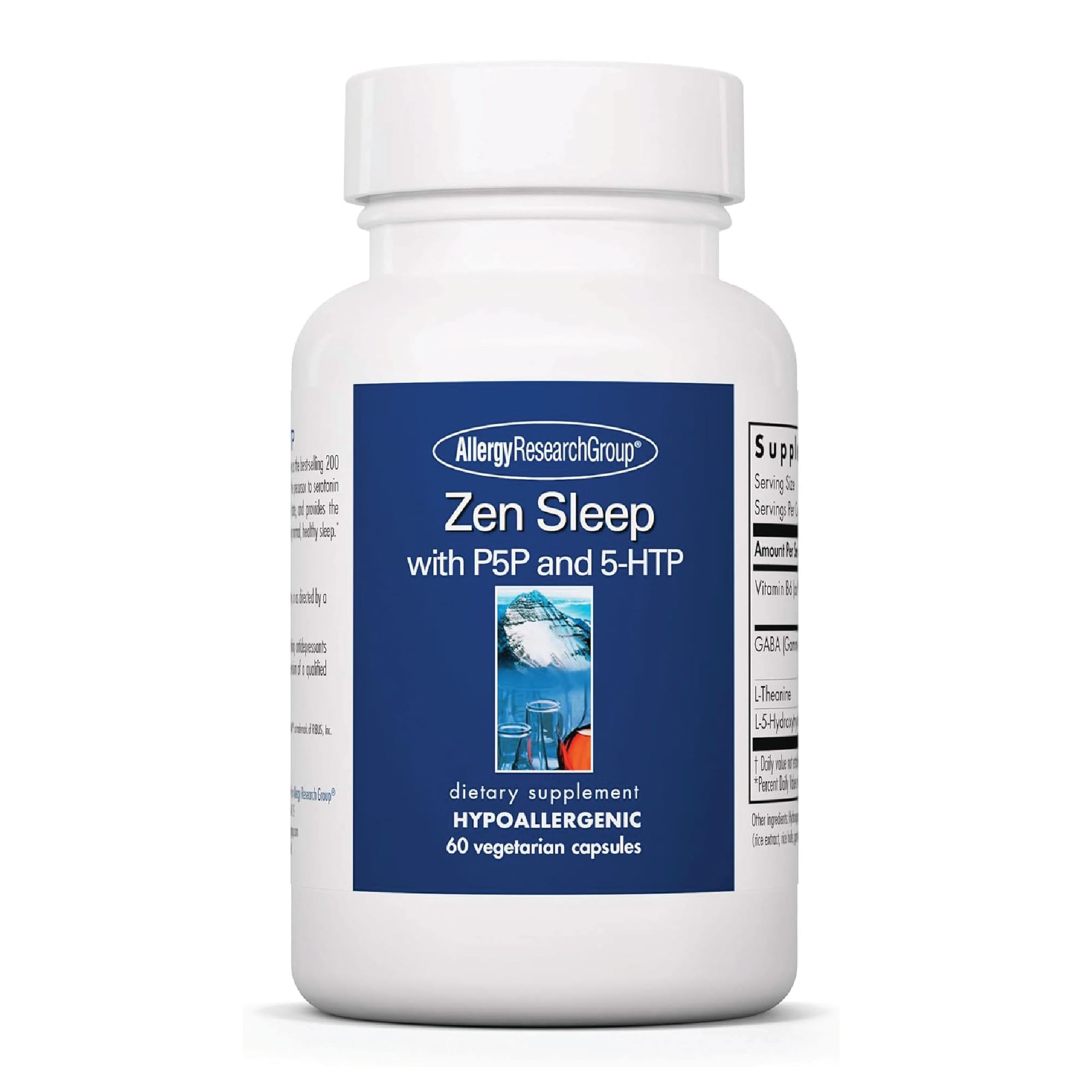 Zen Sleep 60 vegetarian capsules bottle front label