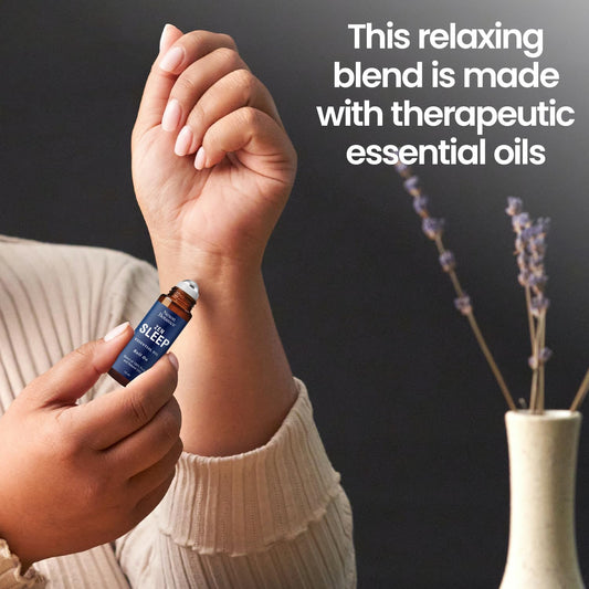 Close-up of Zen Sleep Roll-On cap and roller applicator
