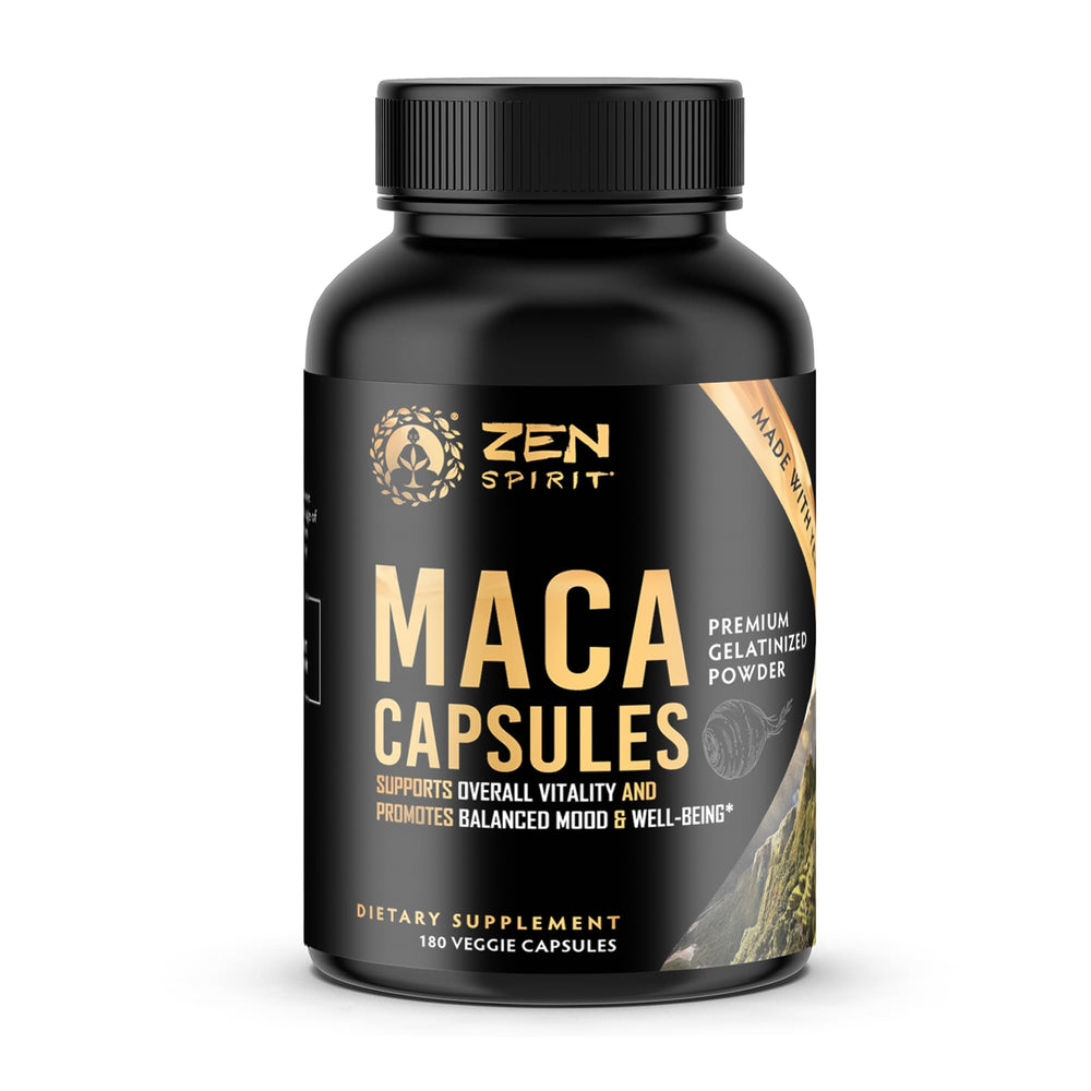 Zen Spirit Maca Root Capsules packaging