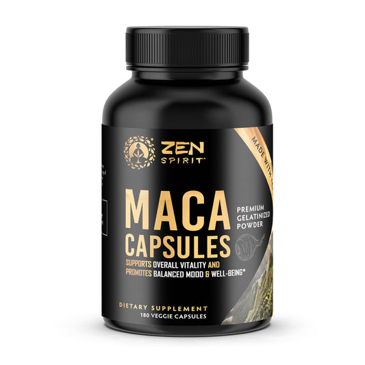 Zen Spirit Maca Root Capsules packaging