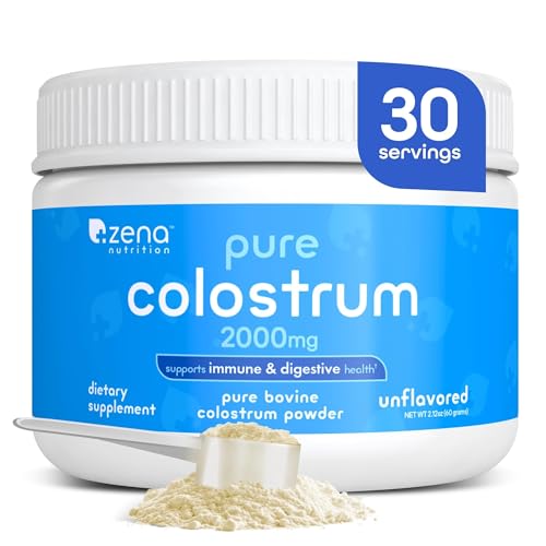 Zena Nutrition Bovine Colostrum Powder jar with label