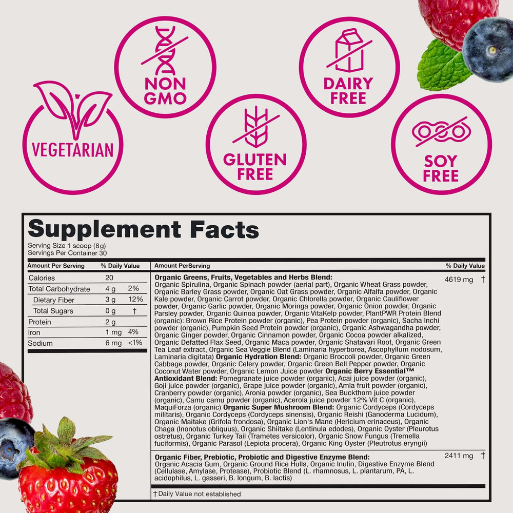 Close-up texture of green superfood powder