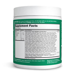 Nutrition label close-up highlighting organic ingredients