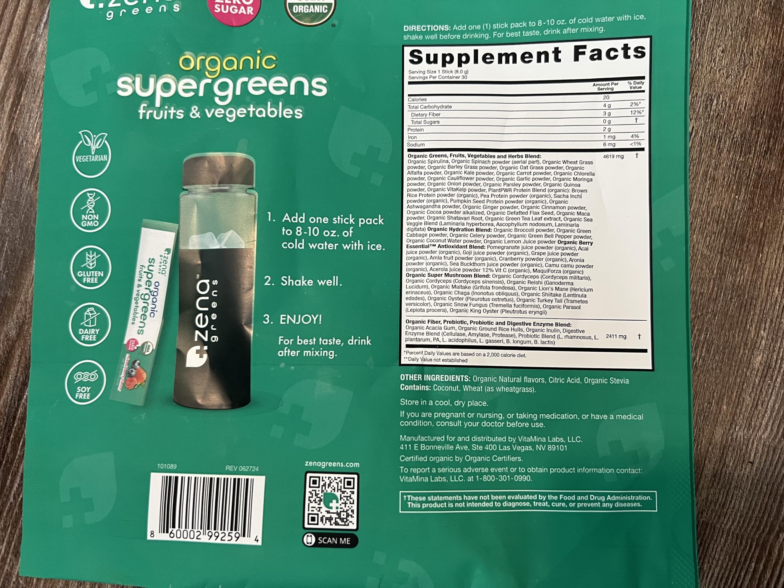 On-the-go stick packs for convenient daily greens