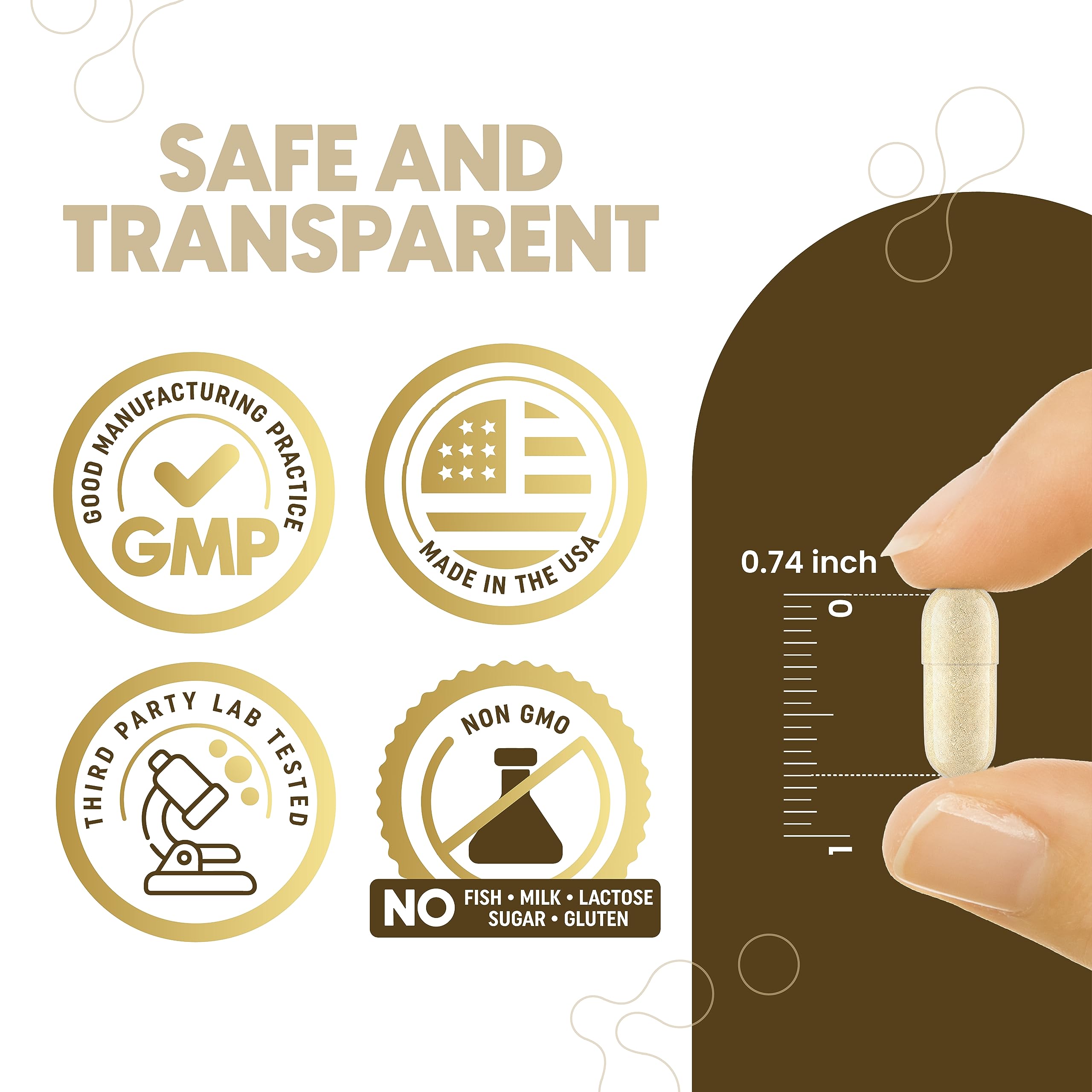 270 capsules bottle for 9-month supply
