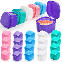 Blue ZENFUN 20-pack denture cases