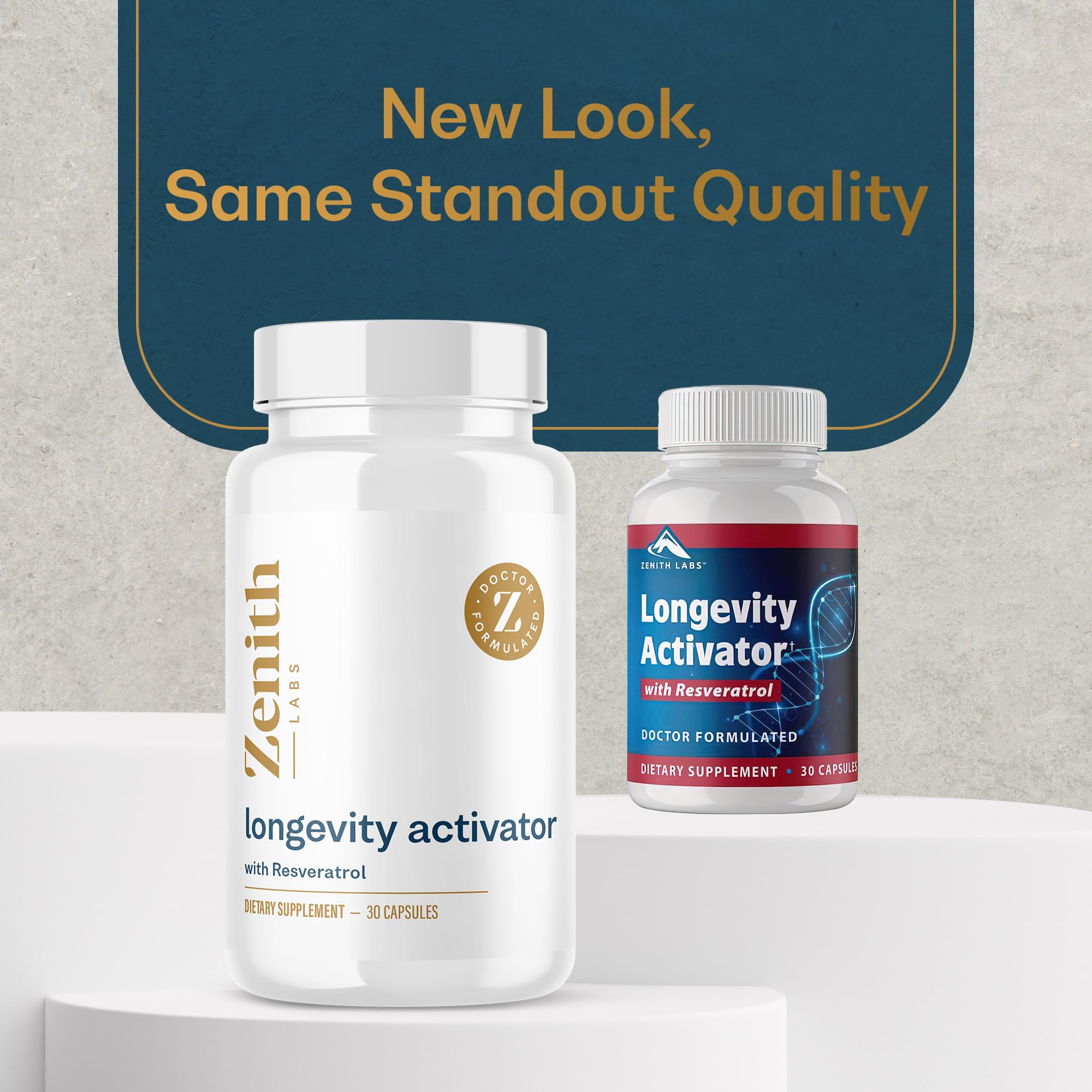 Resveratrol 25mg highlighted on Longevity Activator