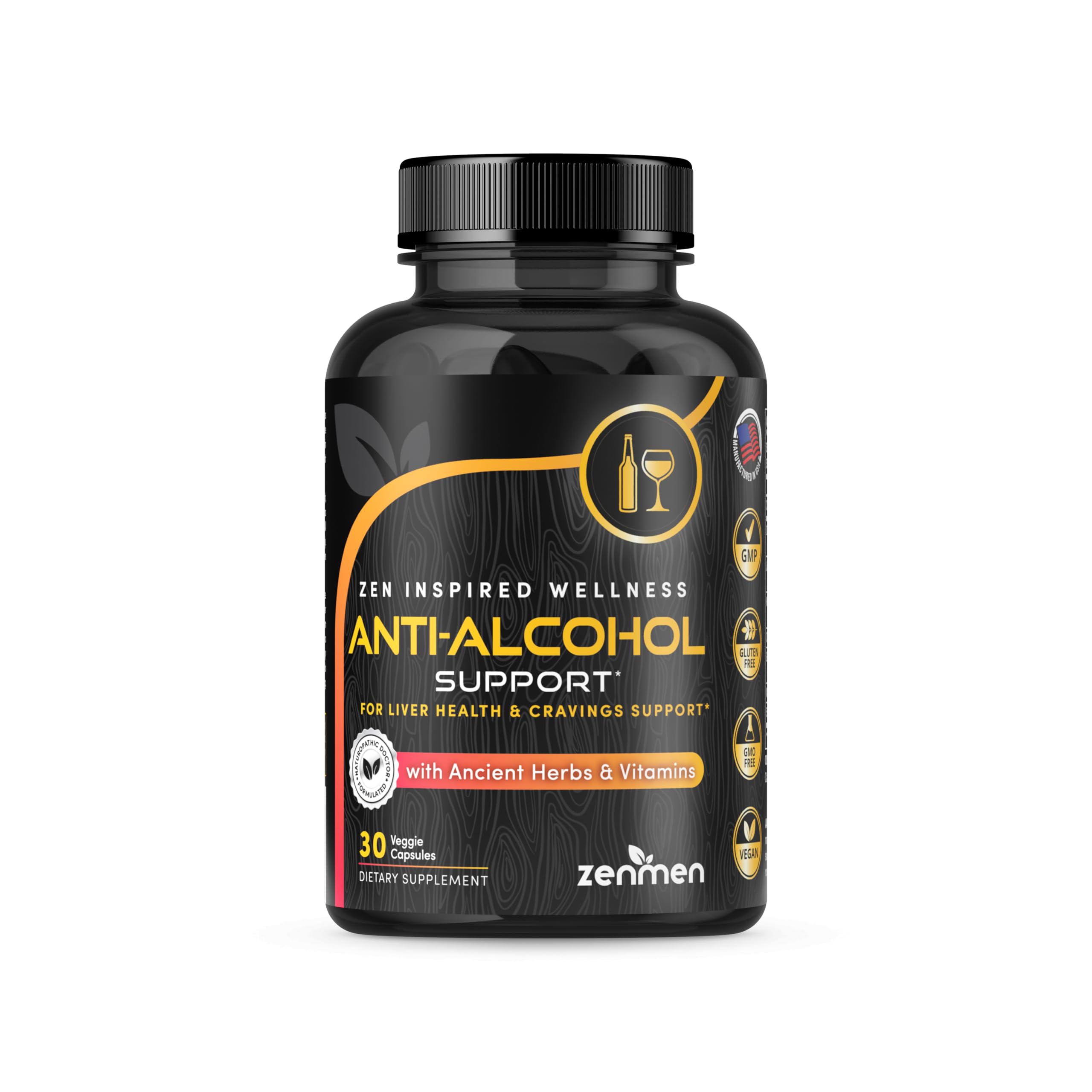 Zenmen Cravings Management bottle with 30 vegan capsules