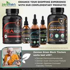 Zenmen tincture packaging indicating USA manufacturing