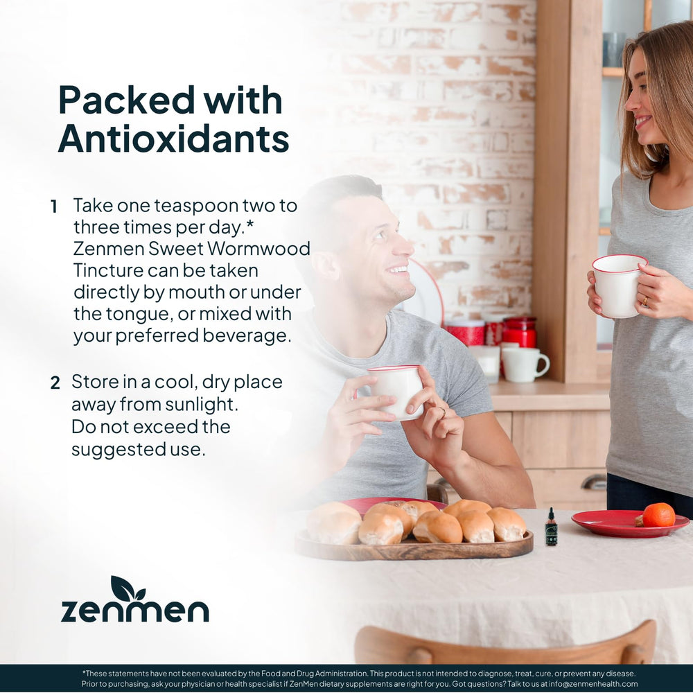 Zenmen tincture bottle showing USA-made and vegan labeling