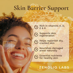 Zenolio Labs ingredients include beef tallow, honey, beeswax and vitamins.
