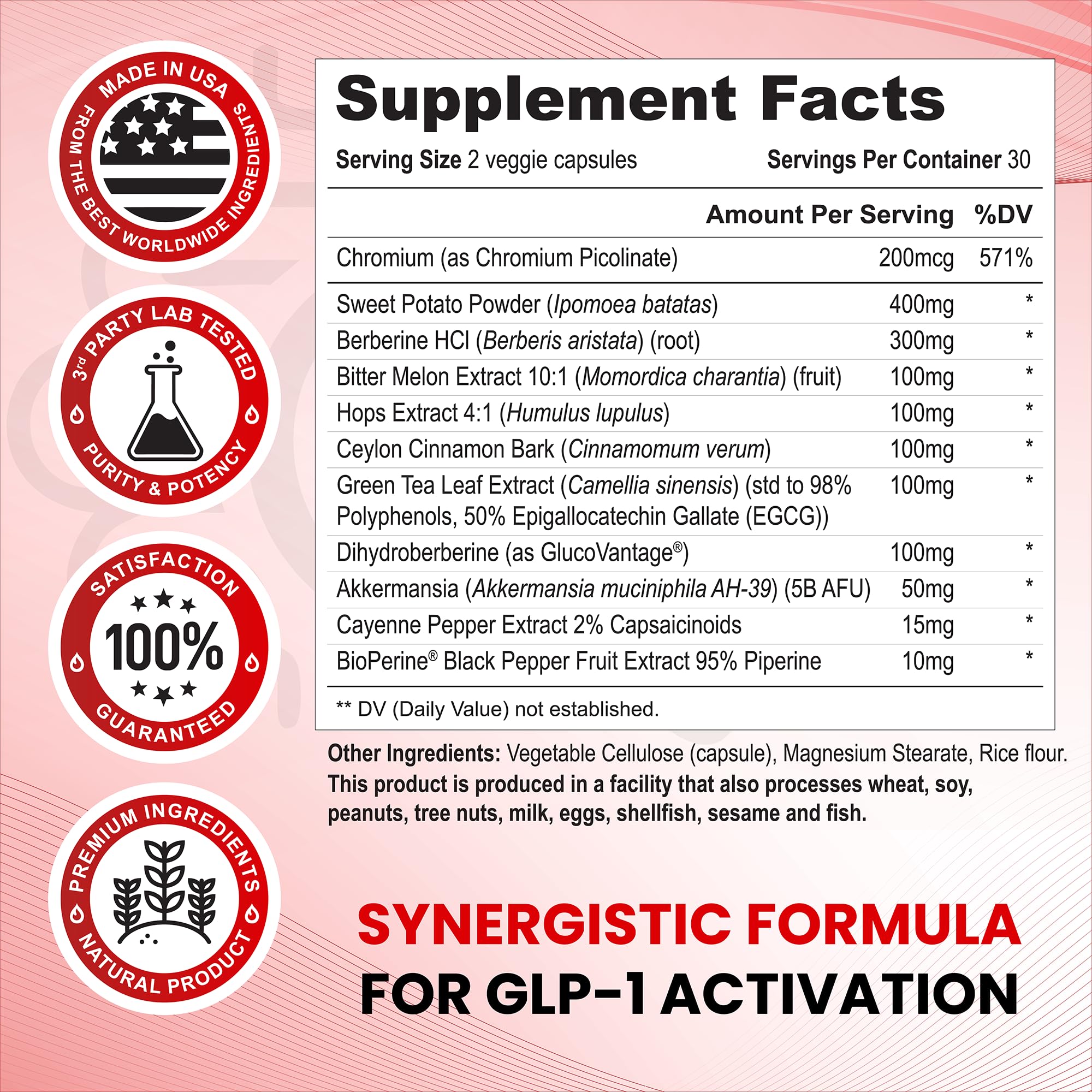 Capsules from Zenrenu GLP-1 bottle in close-up