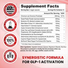 Capsules from Zenrenu GLP-1 bottle in close-up