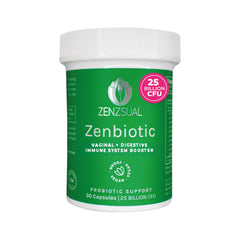 Bottle of ZENZSUAL Zenbiotic Probiotics for Women – 25B CFU