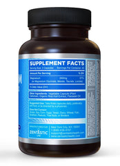 Label highlighting chelated magnesium glycinate, malate, taurate, and lactate