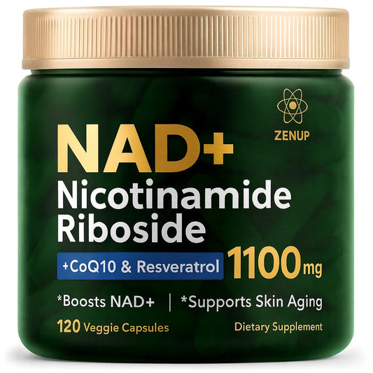 ZenUP NAD+ supplement bottle with 120 capsules