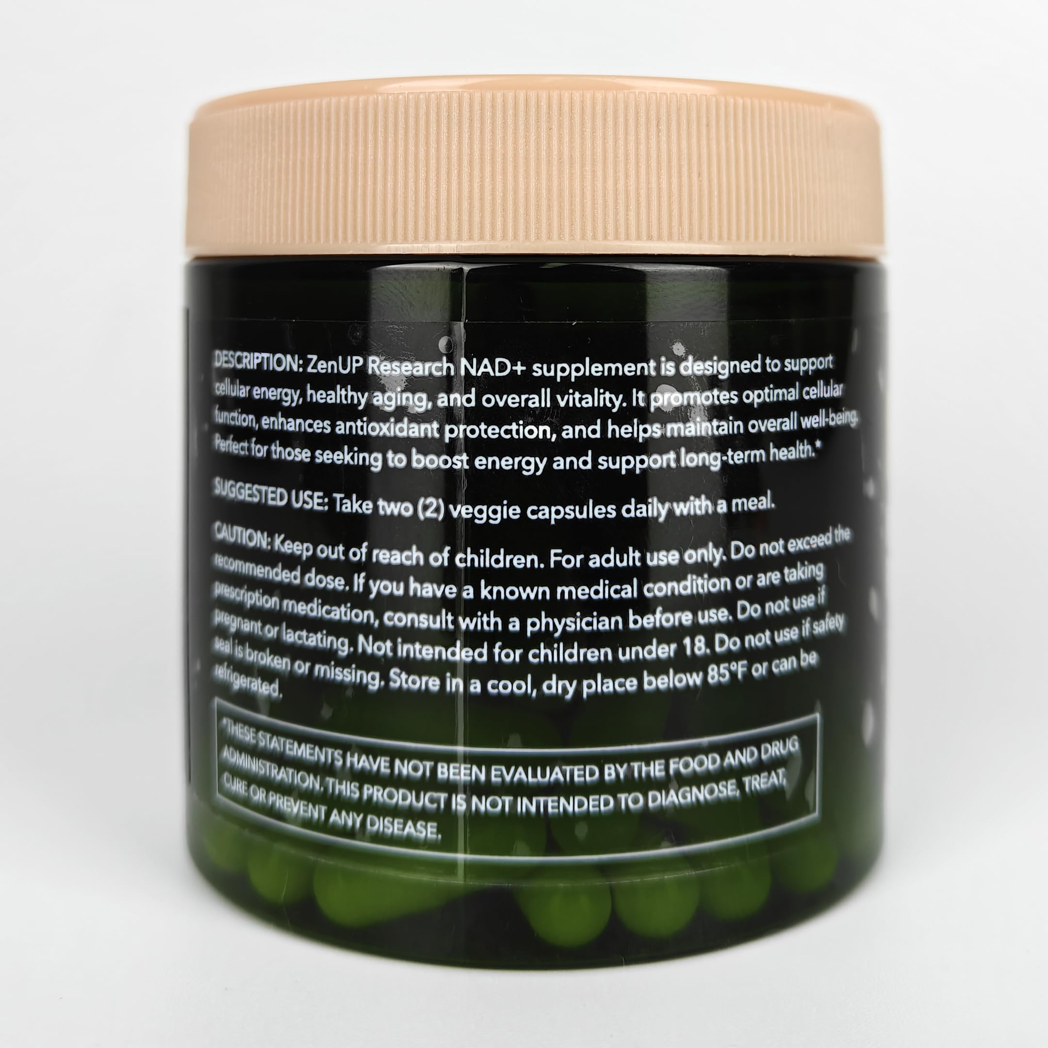 Vibrant energy and anti-aging themed scene with ZenUP branding