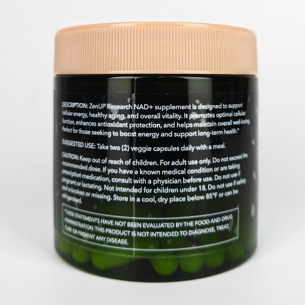 Vibrant energy and anti-aging themed scene with ZenUP branding