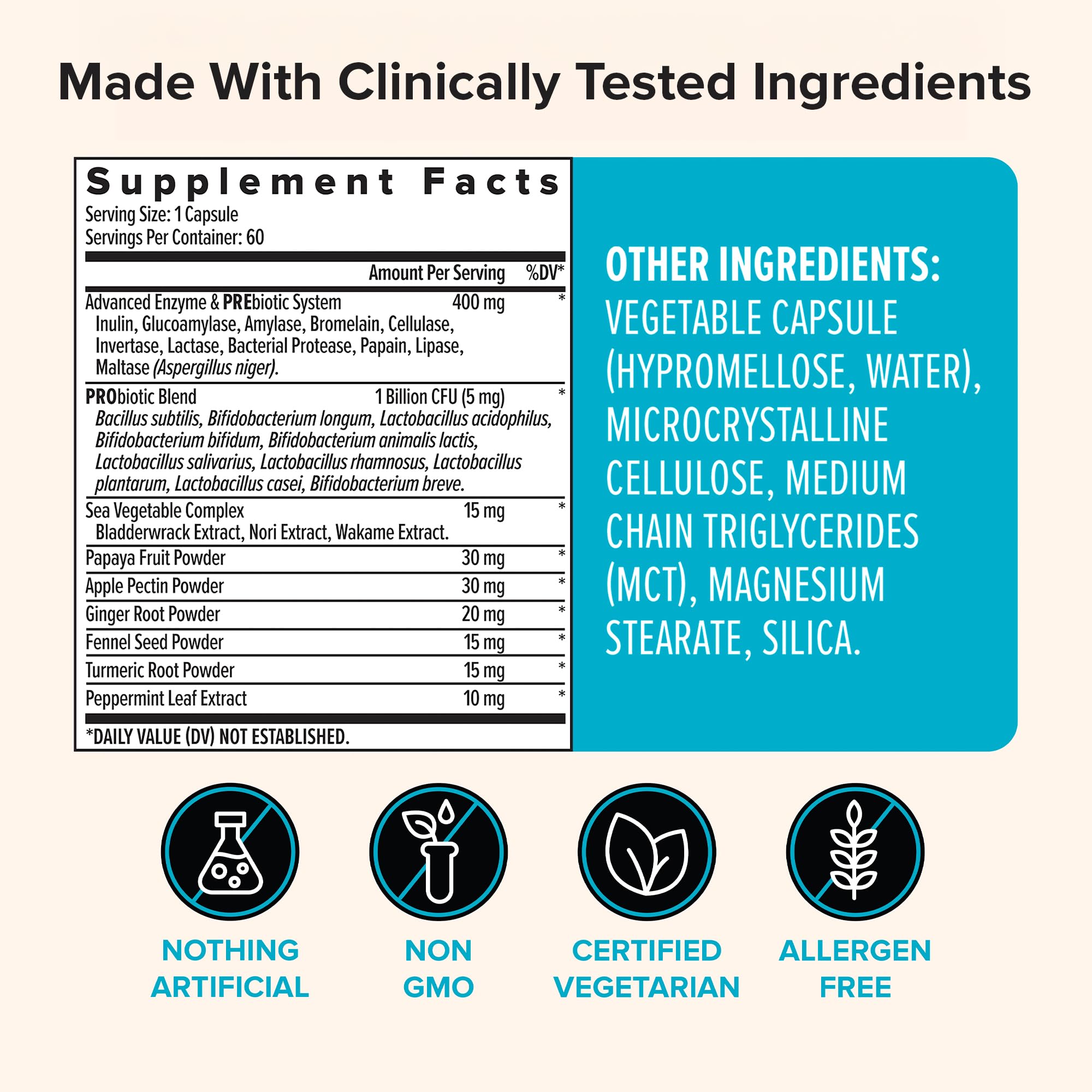 Concept image showing relief from gas and bloating