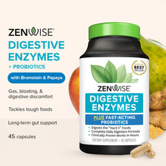 Digestive enzymes capsules for gut health and digestion support