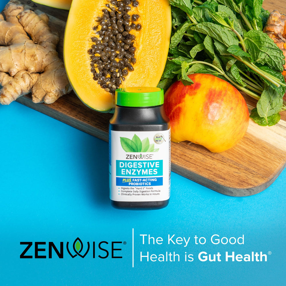 Plant-based digestive enzymes with probiotics for immune support