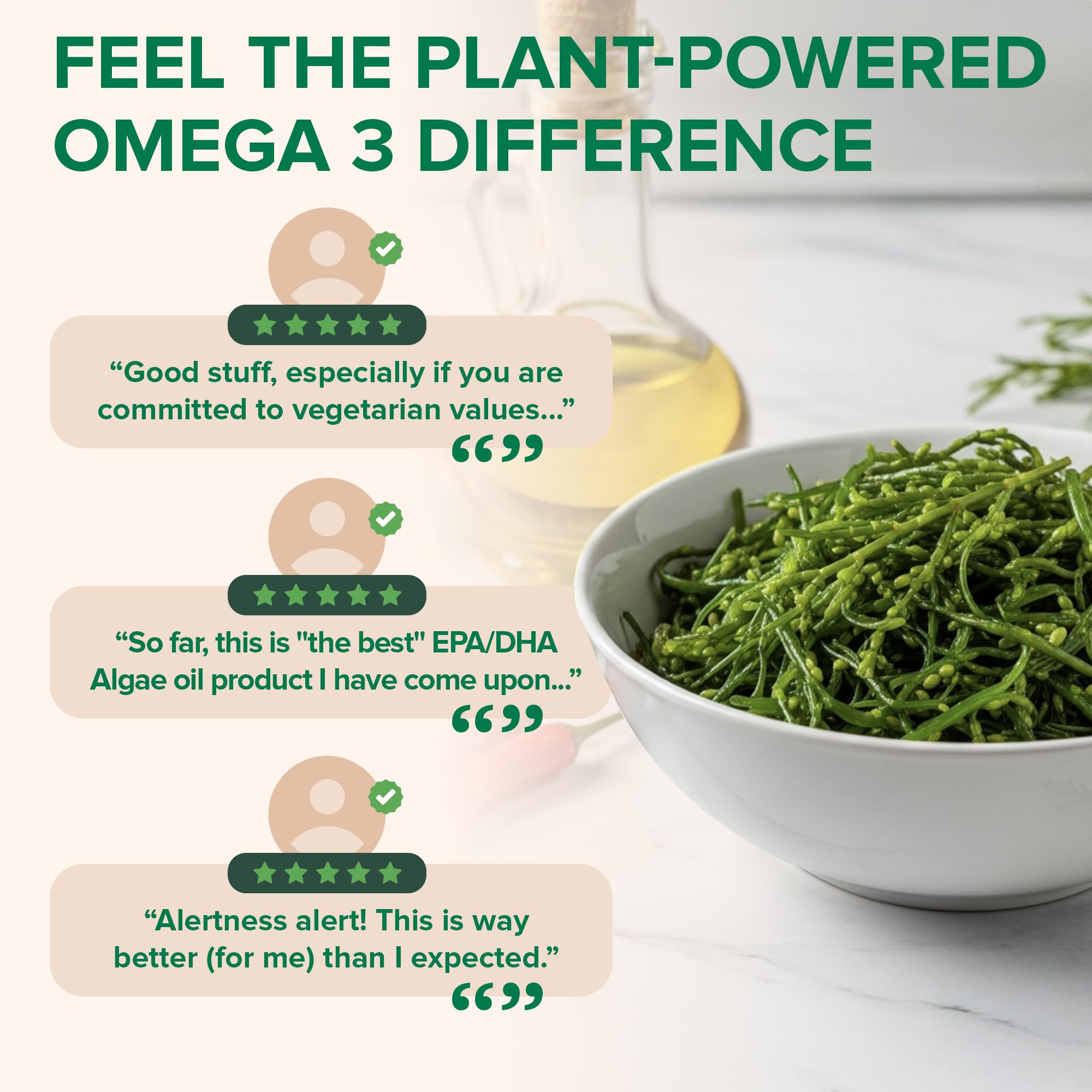 Clinically backed, non-GMO, allergen-free vegan omega-3 production