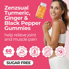 Nutrition label and ingredients: turmeric, ginger, black pepper