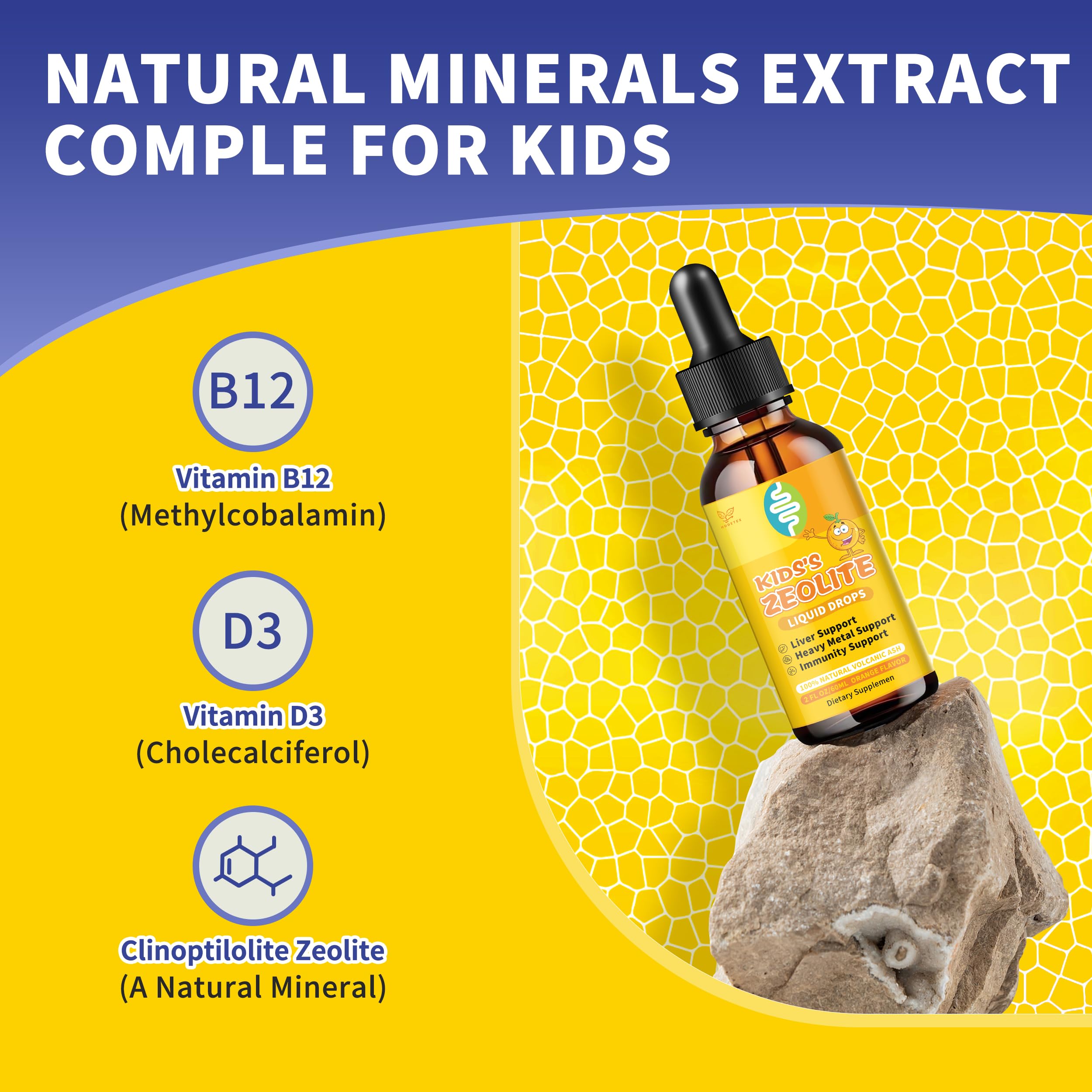 Dosage illustration for Zeolite Drops for Kids (2 ml) orange flavor