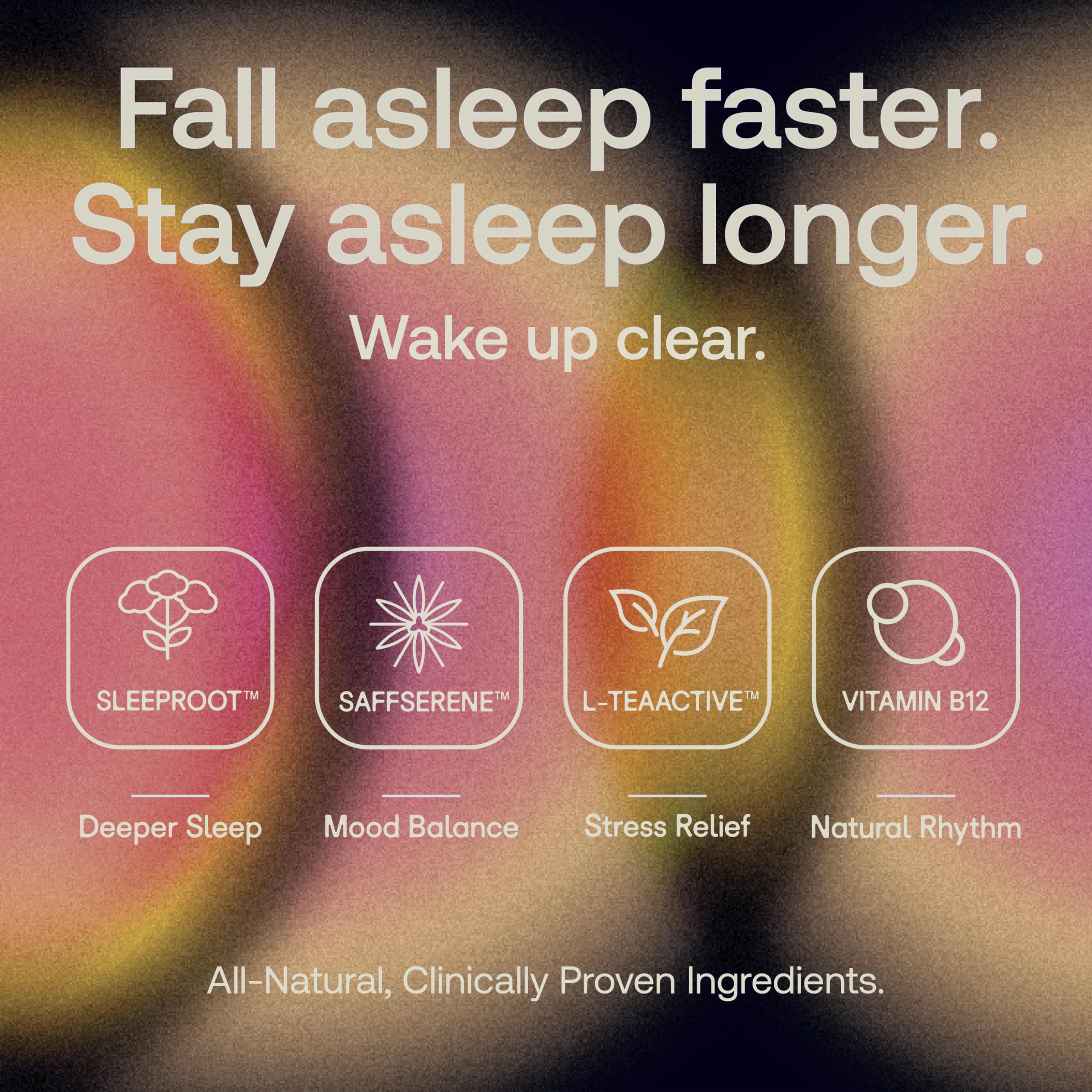 Non-habit forming natural sleep support packaging