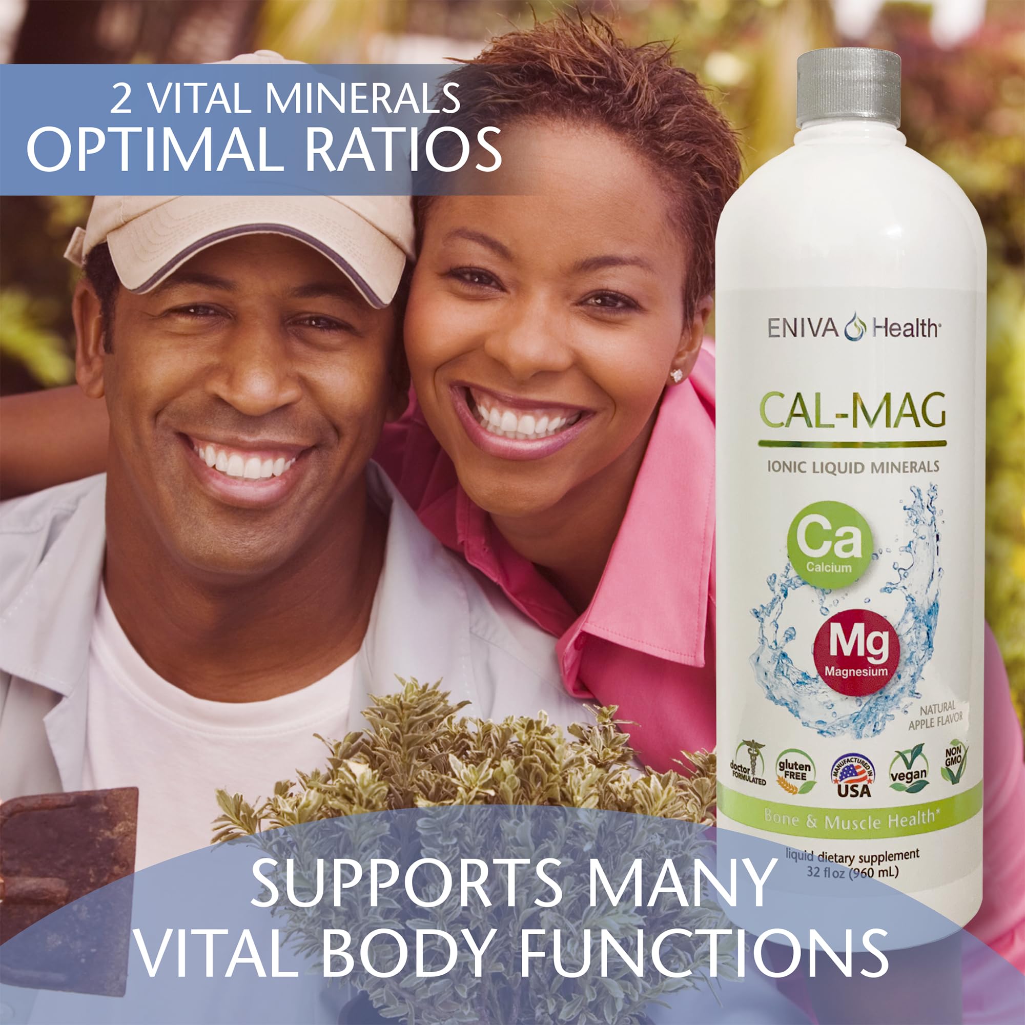 Zero calories and zero sugar on label