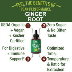 Zero sugar, non-bitter vegan ginger oil
