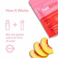 Zero sugar wellness drink packets for Mixhers Hertime