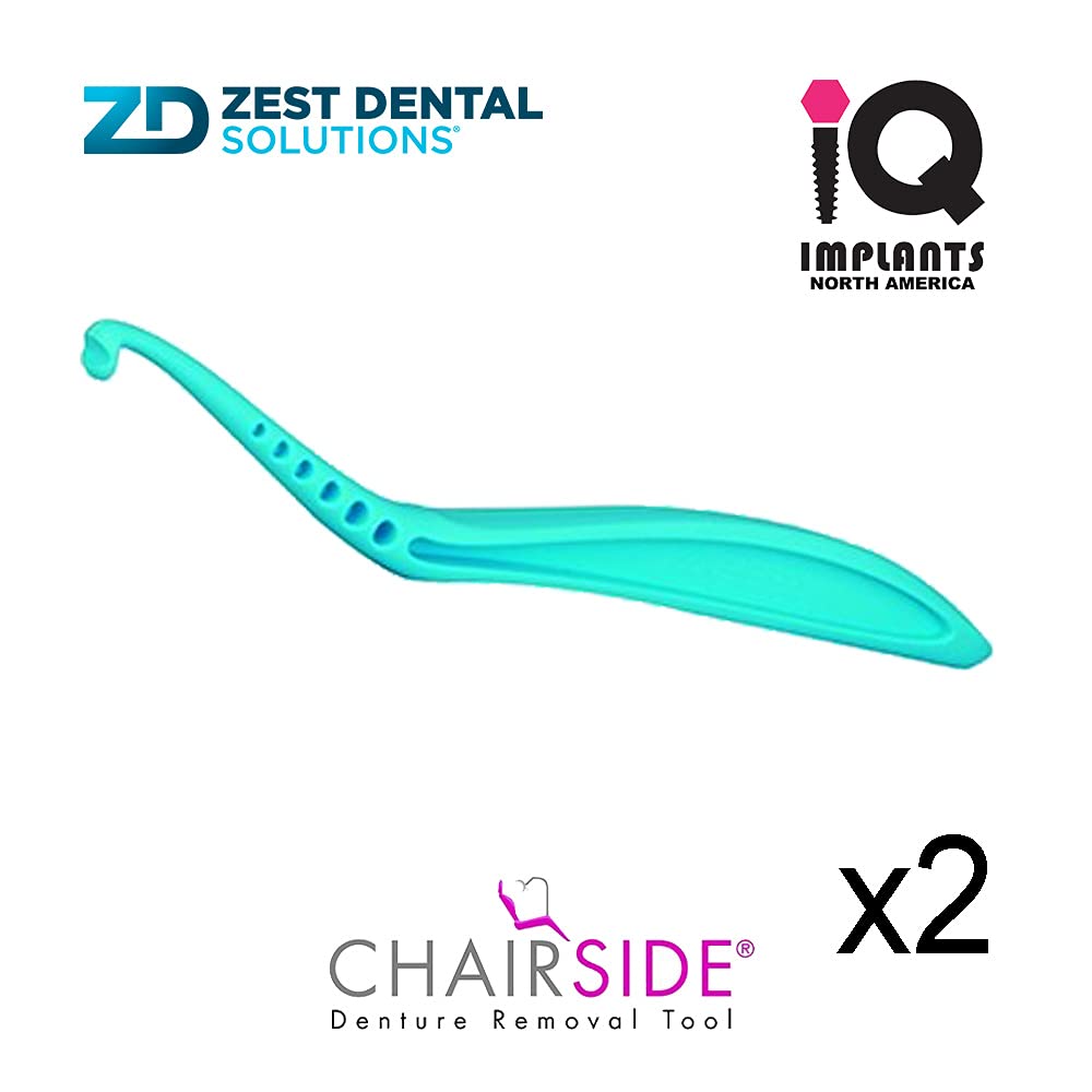 Zest CHAIRSIDE Denture Removal Tool by IQ IMPLANTS - 2-Pack (side view)