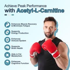 Vitamin B12 and Vitamin C with ALCAR ingredients on label
