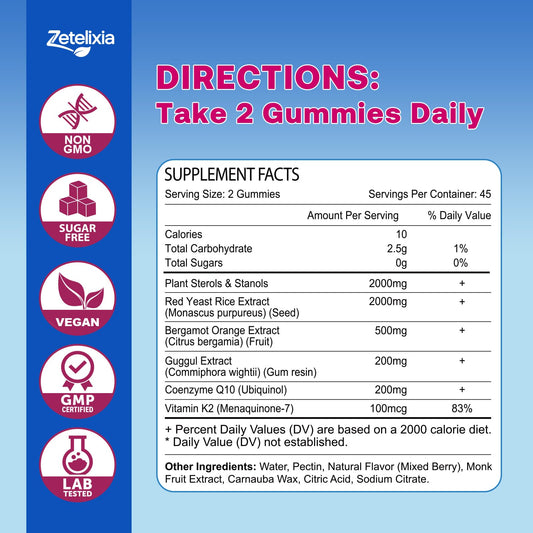 Close-up view of Zetelixia gummies texture