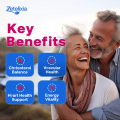 90-count bottle of Zetelixia Cholesterol Gummies