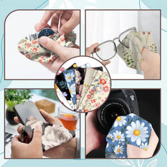 Cloth being used to wipe phone screens and camera lenses