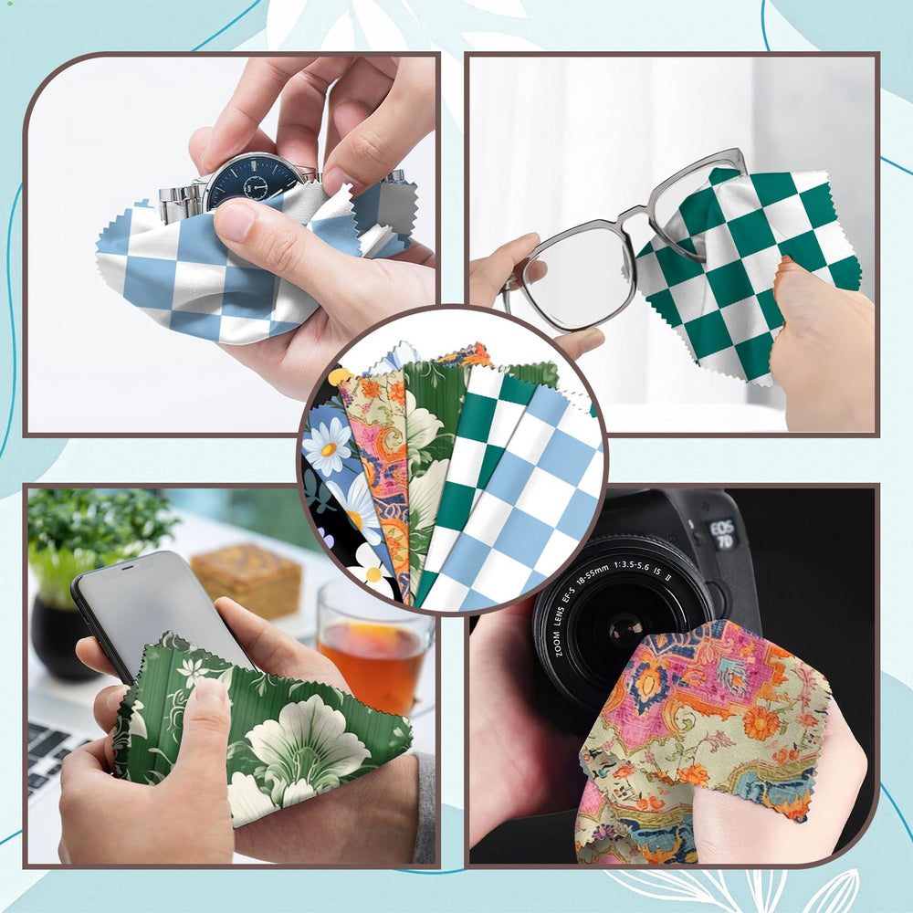 Cloths safely cleaning smartphone screen and glasses