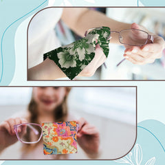 Gift-ready microfiber cloth set for glasses and electronics