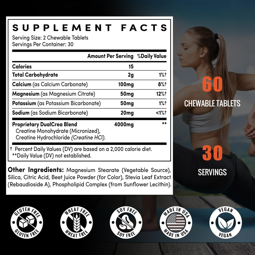 Zeylamum Creatine Chews bottle label