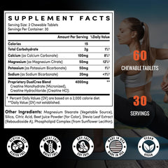 Zeylamum Creatine Chews bottle label
