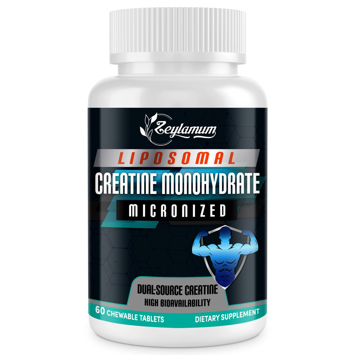Front view of Zeylamum Creatine Chews bottle