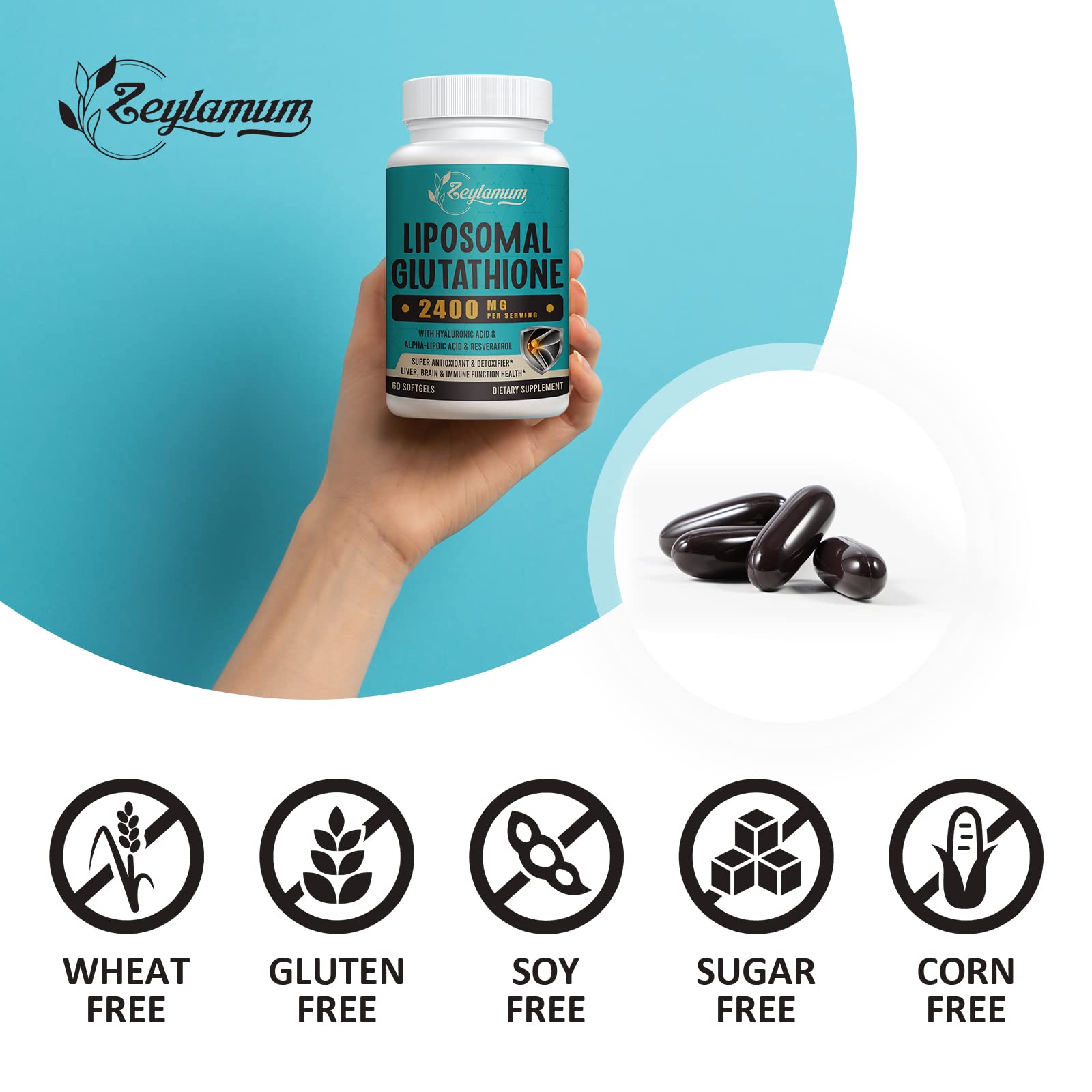 Zeylamum ingredient visual showing antioxidant blend on label