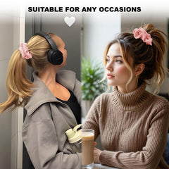 ZHENSILK silk scrunchies pink versatile accessory for various hairstyles and occasions