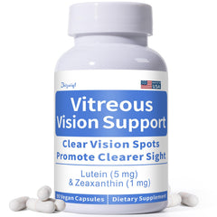 Zhizaiql Eye Vitamin bottle with Lutein and Zeaxanthin label