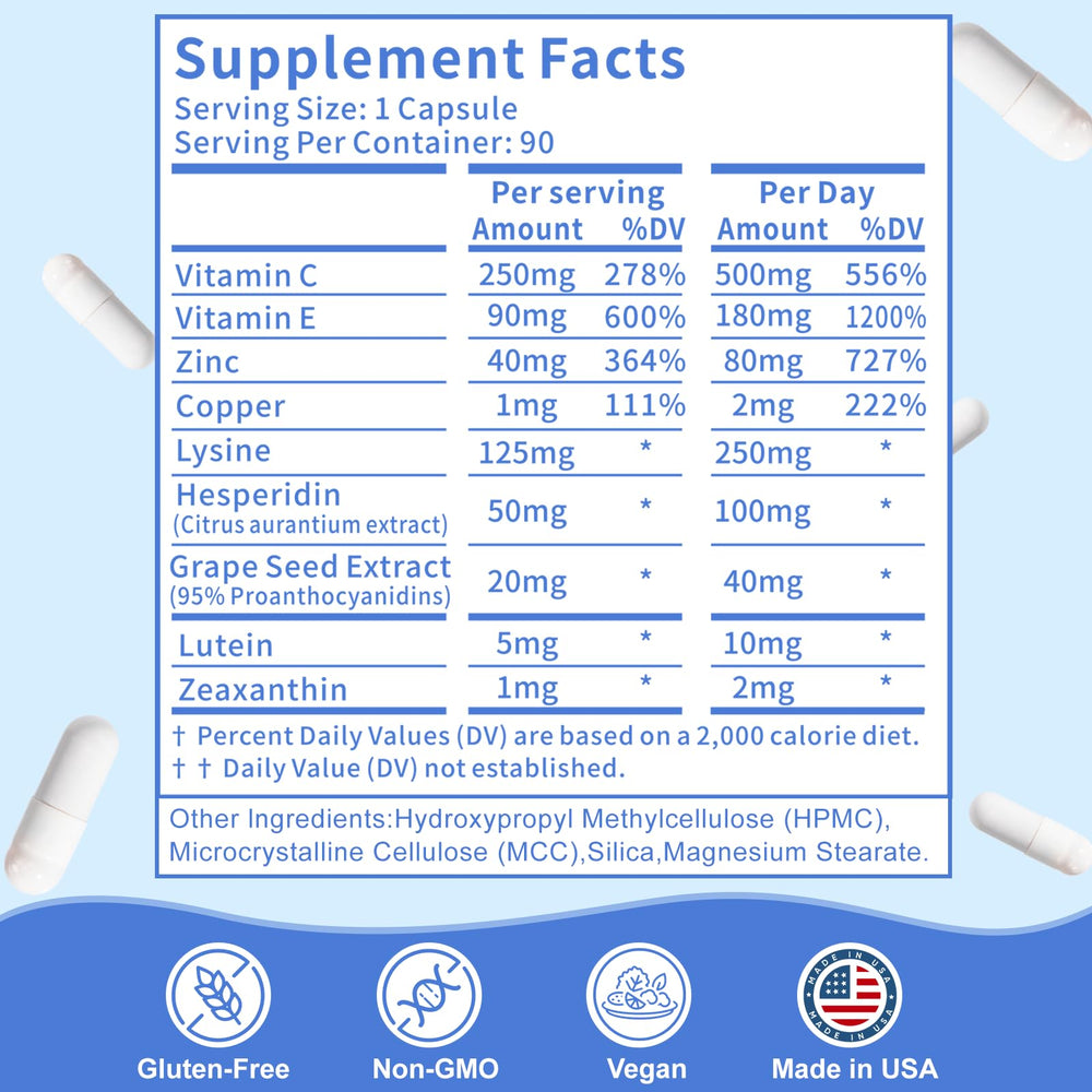 Zhizaiql vegan eye supplement packaging and label